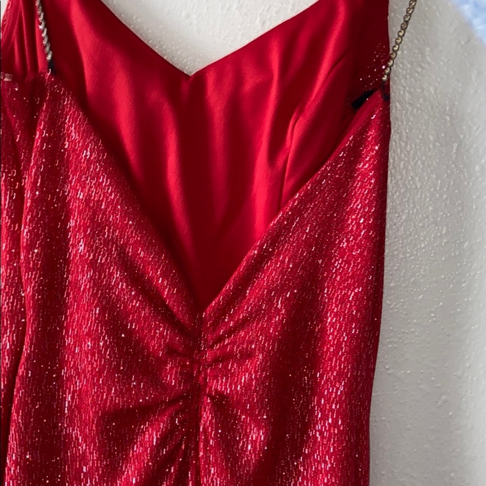 Red sparkle formal dress